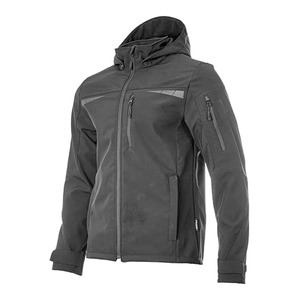 Куртка рабочая мужская демисезонная BRODEKS KS-207, софтшел, чёрный, размер M
