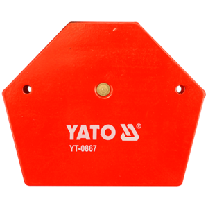Сварочный держатель магнитный YATO 111x136x24 мм. 30°,45°,60°,75°,90°,135°