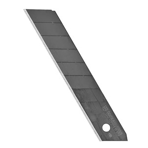 Лезвие для ножа ломкое, черное, 18 мм (10шт) HANBON